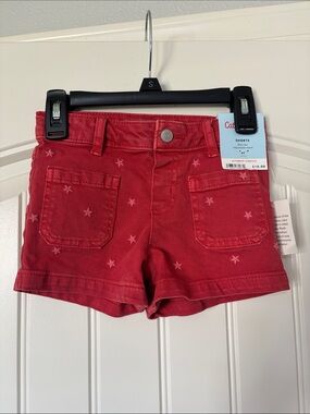 Cat & Jack Red Star Print Shorts